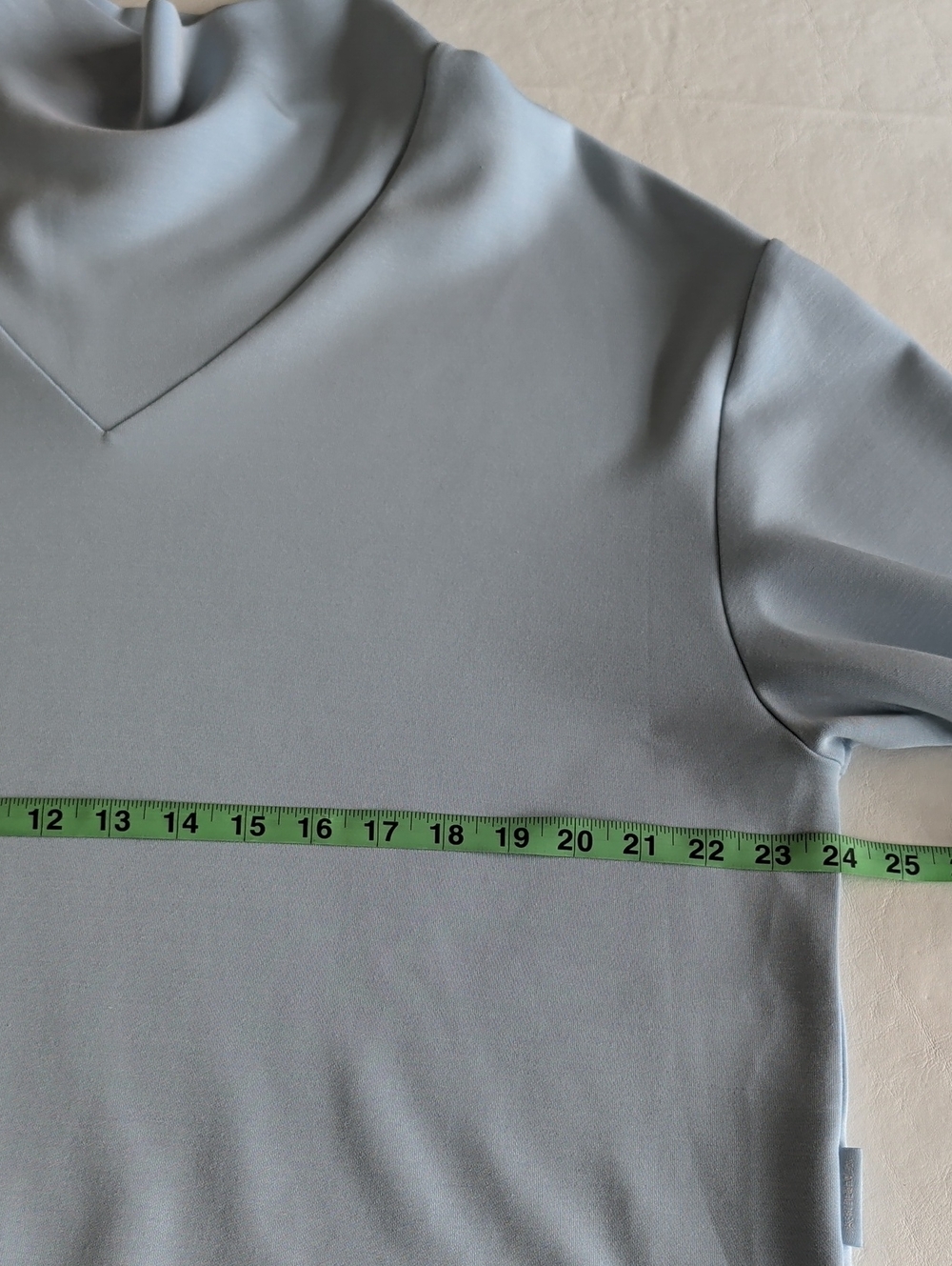 Varley DoubleSoft Betsy Sweatshirt Light Blue Stretch-Jersey Women's Size Large - Picture 6 of 13